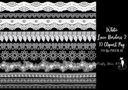 White Lace Borders 2 10 Png-200Dpi