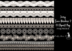 Ivory Lace Borders 2 10 Png-200Dpi