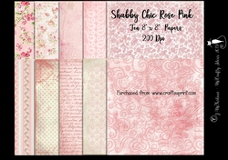 Shabby Chic Rose Pink Papers 200Dpi