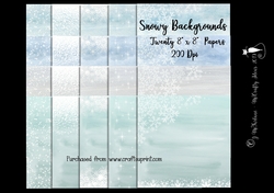 Snowy Backgrounds - Twenty 8x8 Papers 200Dpi