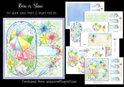 Rain or Shine 7x7 Card Front & Insert Mini Kit