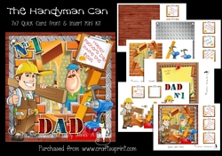 The Handyman Can 7x7 Card Front & Insert Mini Kit