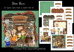 Home Brew 7x7 Card Front & Insert Mini Kit