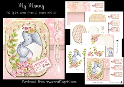 My Mummy 7x7 Card Front & Insert Mini Kit
