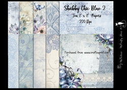 Shabby Chic Blue 2 Papers 200Dpi