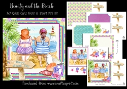 Beauty and the Beach 7x7 Card Front & Insert Mini Kit