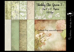 Shabby Chic Green 2 Papers 200Dpi