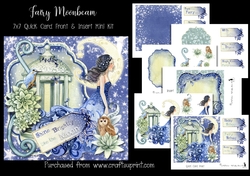 Fairy Moonbeam 7x7 Card Front & Insert Mini Kit