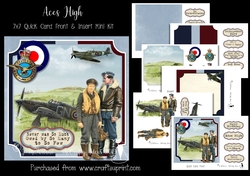 Aces High 7x7 Card Front & Insert Mini Kit