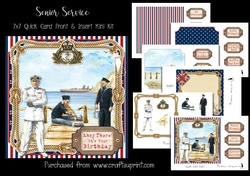 Senior Service 7x7 Card Front & Insert Mini Kit