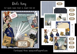 Dads Army 7x7 Card Front & Insert Mini Kit