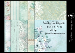 Shabby Chic Turquoise Papers 200Dpi