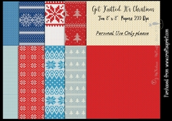 Get Knitted for Christmas - Papers 200Dpi