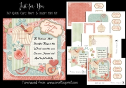 Just for You 7x7 Card Front & Insert Mini Kit
