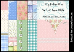 My Vintage Bear - Papers 200Dpi