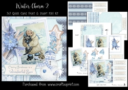 Winter Charm 2 7x7 Card Front & Insert Mini Kit