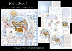 Winter Charm 3 7x7 Card Front & Insert Mini Kit