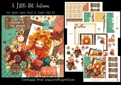 A Little Bit Autumn 7x7 Card Front & Insert Mini Kit