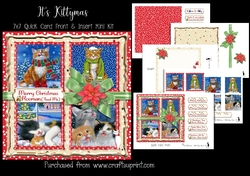 Its Kittymas 7x7 Card Front & Insert Mini Kit