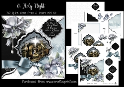 O Holy Night 7x7 Card Front & Insert Mini Kit