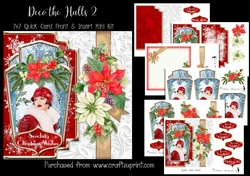 Deco the Halls 2 7x7 Card Front & Insert Mini Kit