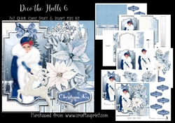Deco the Halls 6 7x7 Card Front & Insert Mini Kit
