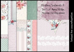 Christmas Sentiments 4 8x8  Papers 200Dpi