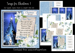 Songs for Christmas 1 - 7x7 Card Front & Insert Mini Kit