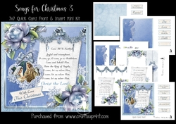 Songs for Christmas 3 - 7x7 Card Front & Insert Mini Kit
