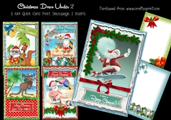 Christmas Down Under 2 - 6x4 Card Front Kit