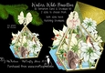 Winter White Poinsettias 3d Terrarium Cards & Envelopes Kit