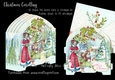 Christmas Carolling Shape the Scene 3D Card and Envelope Kit.