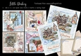 Little Donkey - 5 6x6 & 5 6x4 Card Fronts, 2 Inserts & Backing Paper
