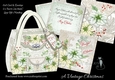 Vintage Christmas Gift Handbag, Card & Envelope Set