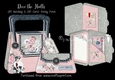 Deco the Halls Gift Handbag & Gift Card/ Money Wallet Purse.