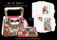 Deco the Halls 5 Gift Handbag & Gift Card/ Money Wallet Purse.