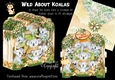 Wild about Koalas Shape the Scene 3D Card and Envelope Kit.