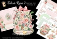 Delicate Roses 2 Triple Easel Card and Envelope Kit.