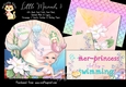Little Mermaids 3 - 6x6 Complete Card & Envelope Kit