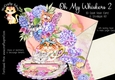 Oh My Whiskers 2! 3d Easel Vase and Envelope Kit.