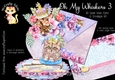 Oh My Whiskers 3 3d Easel Vase and Envelope Kit.