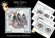 Winter Frost 5 5.5 x5.5 Pyramage Card front and Inserts Mini Kit