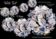 Winter Frost  Wreath Decorations/Card Toppers