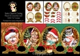 Here Comes Santa Claws Shaped Concertina Card Kit