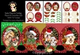 Here Comes Santa Paws Shaped Concertina Card Kit