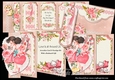 Love is all Around Us Accordion Card, Envelope & Bookmark Kit.