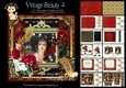 Vintage Beauty 4 - 7x7 Card Front & Insert