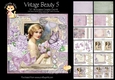 Vintage Beauty 5 - 7x7 Card Front & Insert