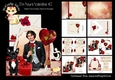 Im Yours Valentine 2 Shaped Card and Envelope Kit.