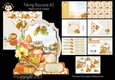 Fall-ing Raccoons #3 Shaped Card and Envelope Kit